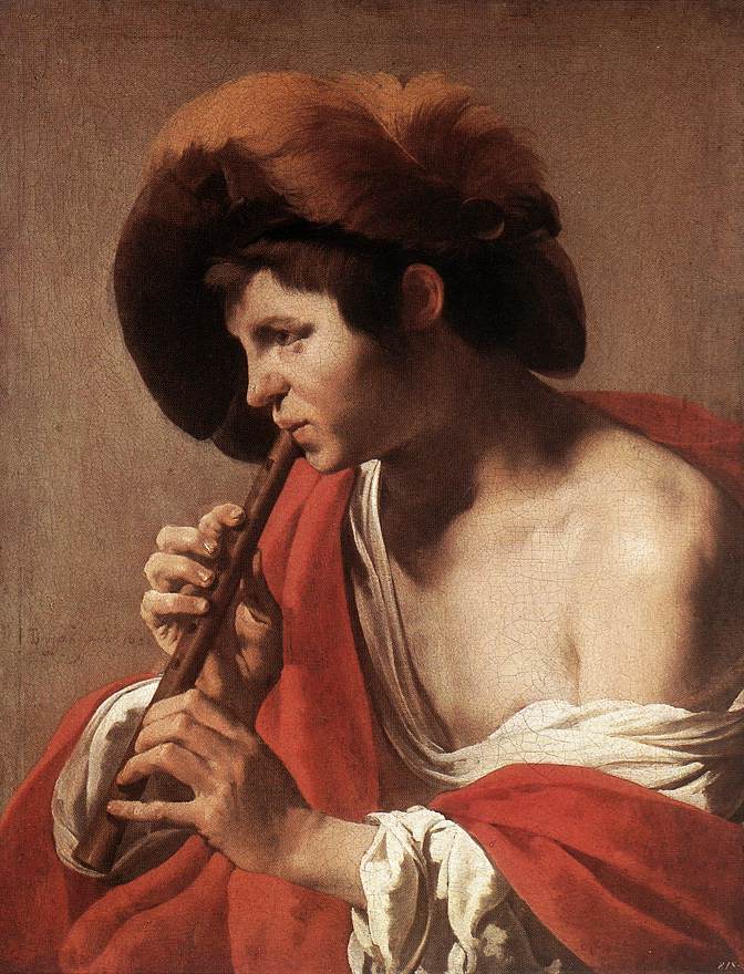 Boy Playing Flute et